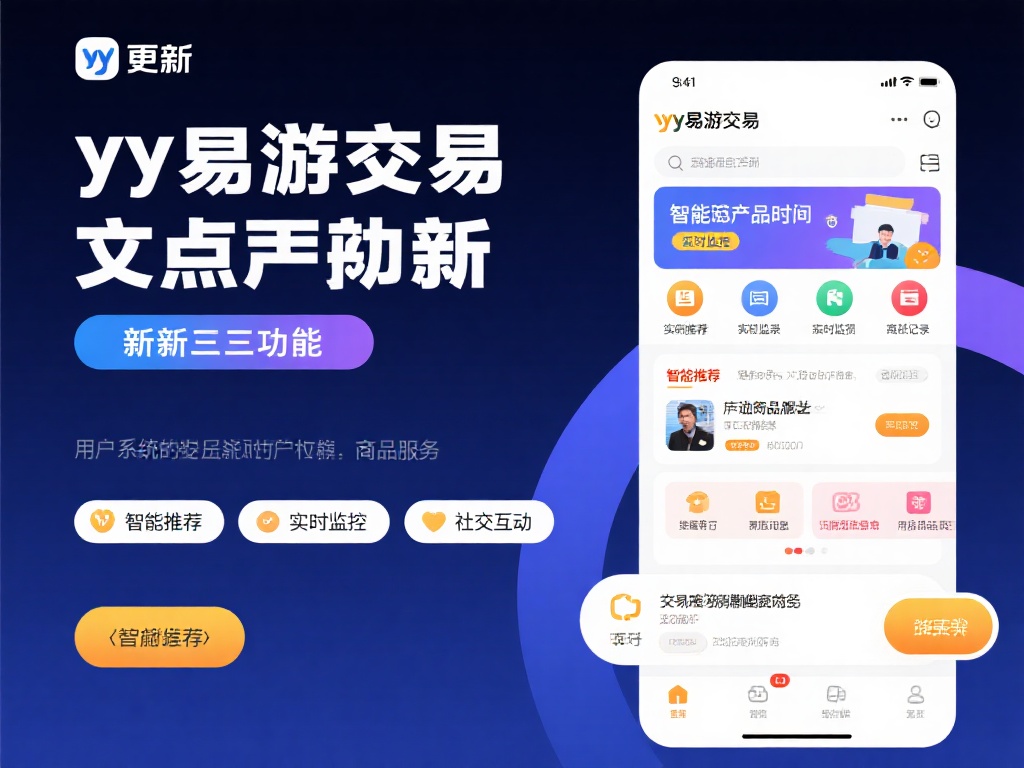 YY易游交易平台重磅升级:官方公告发布最新功能上线 这次更新,yy易游交易平台重点推出了三大功能,分别